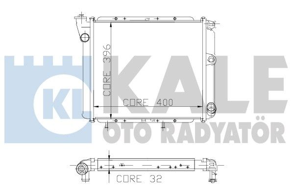 KALE OTO RADYATÖR Радиатор, охлаждение двигателя 229600